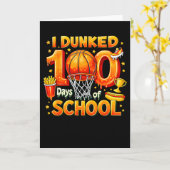 IK DOMPELDE 100 Dagen SCHOOL onder Kaart (Gele Bloem)
