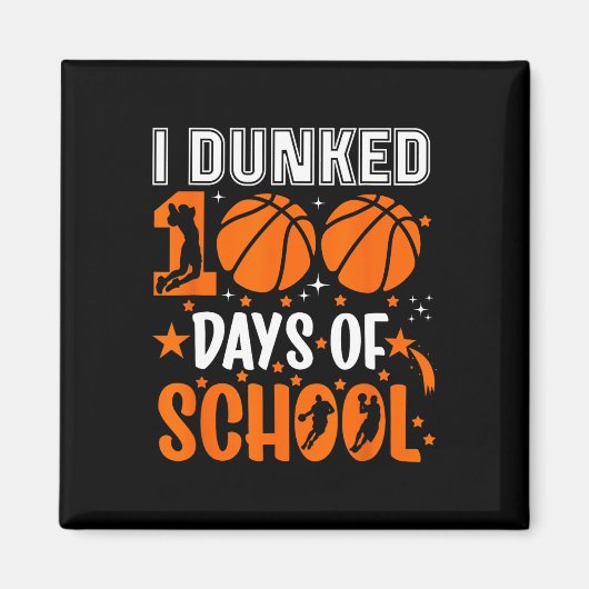 Ik dompelde 100 dagen school schets 100ste dag ond magneet (Voorkant)