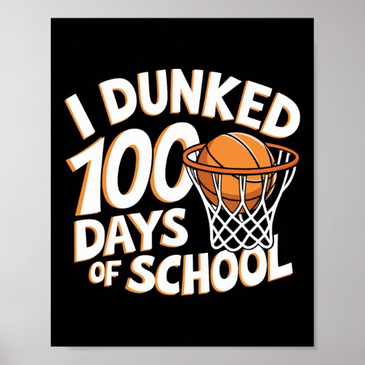 Ik dompelde 100 dagen school schets 100ste dag van poster (Voorkant)