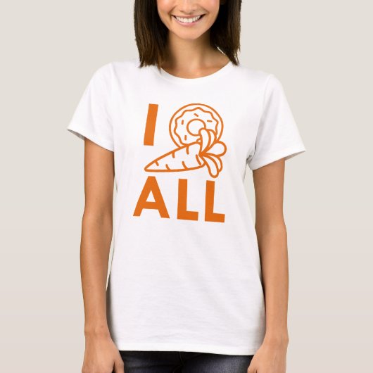 Ik Donut Carrot alles T-shirt (Voorkant)