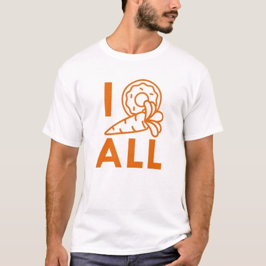 Ik Donut Carrot alles T-shirt (Voorkant)