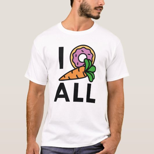 Ik Donut Carrot alles T-shirt (Voorkant)