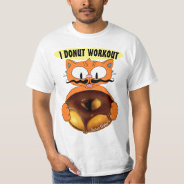 IK DONUT Cartoon Cat MET HEEL Donut Funny T-shirt