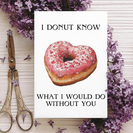 Ik Donut Weet Grappige Valentijnskaart  Kaart