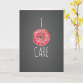 Ik donut zorg Wenskaart Kaart (Gele Bloem)