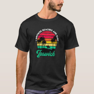 Ik doorblader stranden en Surf Ipswich die op Mass T-shirt