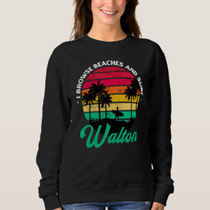 Ik doorblader stranden en Surf Walton Surfing Flor Trui