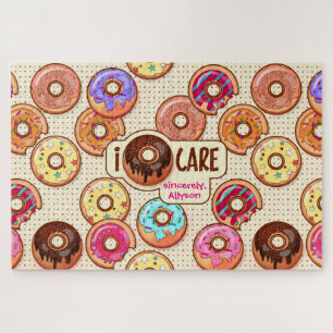 Ik Doughnut Care Cute Funny Donut Sweet TreLove Legpuzzel