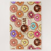 Ik Doughnut Care Cute Funny Donut Sweet TreLove Legpuzzel (Verticaal)