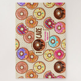 Ik Doughnut Care Cute Funny Donut Sweet TreLove Legpuzzel