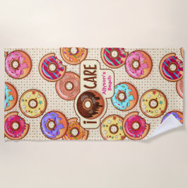 Ik Doughnut Care Cute Funny Donut Sweet TreLove Strandlaken