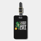 Ik draag altijd een potje bij me... ...van Patrick Bagagelabel (Voorkant verticaal)