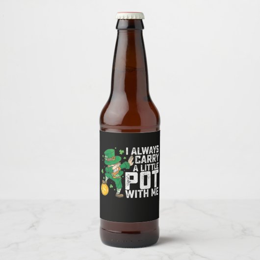 Ik draag altijd een potje bij me... ...van Patrick Bier Etiket (Voorkant)