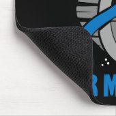 Ik Draag blauw en grijs voor mijn moeder diabetes  Muismat (Hoek)