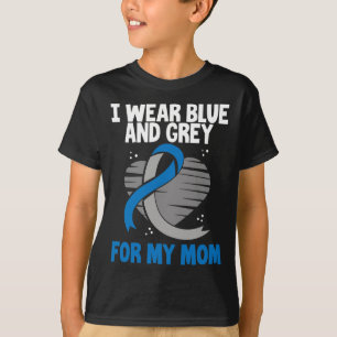 Ik Draag blauw en grijs voor mijn moeder diabetes  T-shirt