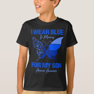 Ik Draag blauw in geheugen voor mijn zoon Alopecia T-shirt