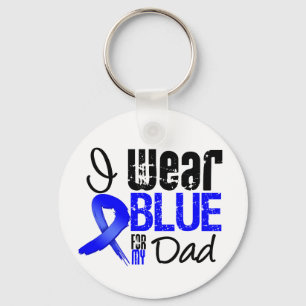 Ik Draag blauw lint voor mijn vader - Colon Cancer Sleutelhanger