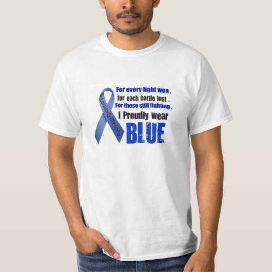 Ik Draag Blauw T-shirt (Voorkant)
