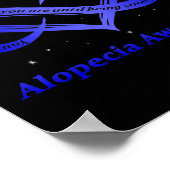 Ik Draag blauw voor alopecia Awareness Warrior Poster (Hoek)