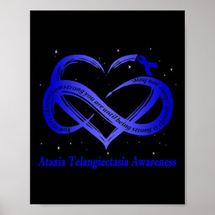 Ik draag blauw voor AT-bewustzijn Poster