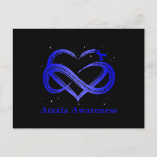 Ik Draag blauw voor Ataxia Awareness Warrior T-Shi Briefkaart