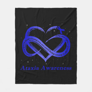 Ik Draag blauw voor Ataxia Awareness Warrior T-Shi Fleece Deken