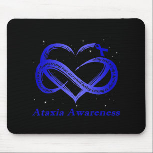 Ik Draag blauw voor Ataxia Awareness Warrior T-Shi Muismat