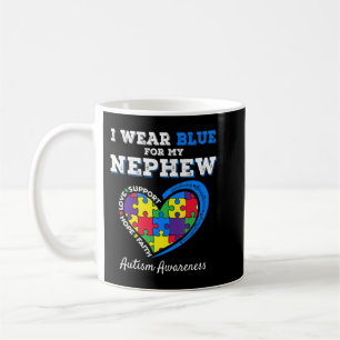 Ik Draag Blauw voor Autism Awareness Family Matchi Koffiemok