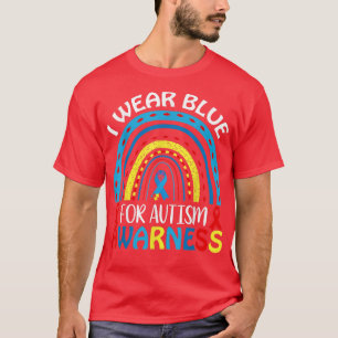Ik Draag blauw voor autisme ADHD Puzzle Autisme T-shirt