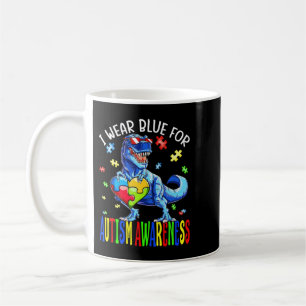 Ik Draag Blauw voor autisme, Autisme Bewustheid Koffiemok