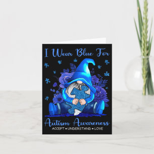 Ik Draag blauw voor autisme-bewustzijn Kaart