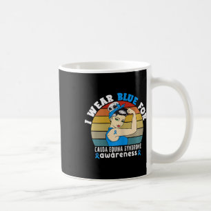 Ik draag blauw voor Cauda Equina Syndroom bewustzi Koffiemok