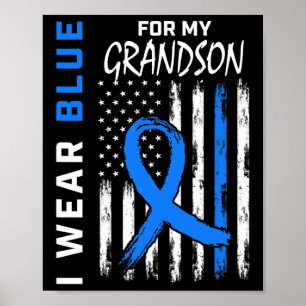 Ik Draag blauw voor grootsdiabetes Poster