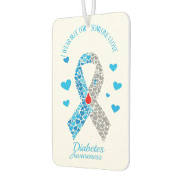 Ik Draag Blauw Voor Iemand Die Ik Liefheb Diabetes Luchtverfrisser