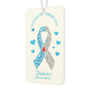 Ik Draag Blauw Voor Iemand Die Ik Liefheb Diabetes Luchtverfrisser