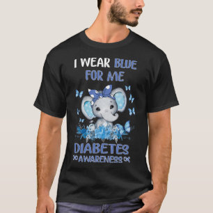 Ik Draag blauw voor me Diabetes T-shirt
