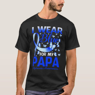 Ik Draag blauw voor mijn apa Apraxia Awareness But T-shirt