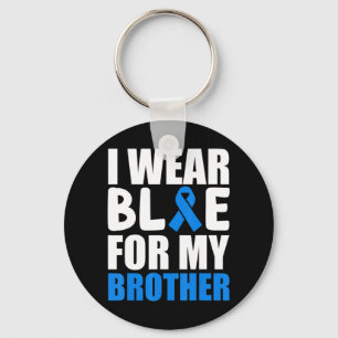 Ik Draag Blauw voor mijn breder shirt Autisme Bewu Sleutelhanger