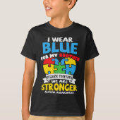 Ik Draag blauw voor mijn broeder autisme Kind S T-shirt (Voorkant)