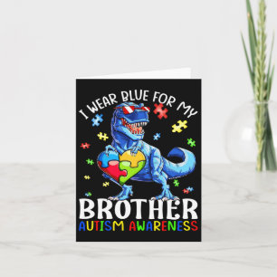 Ik Draag blauw voor mijn broer Autism Awareness Di Kaart