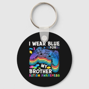 Ik Draag-blauw voor mijn broer Autisme Bewustzijn  Sleutelhanger