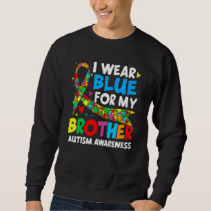 Ik Draag Blauw voor mijn Broer Cool Autism Bewusth Trui