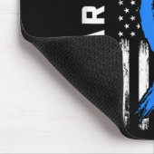 Ik Draag blauw voor mijn broer Diabetes Awareness  Muismat (Hoek)