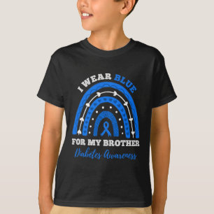 Ik Draag blauw voor mijn broer T1d type 1 diabetes T-shirt