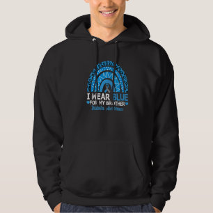 Ik Draag blauw voor mijn broer type 1 diabetes Hoodie