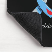 Ik draag blauw voor mijn broers diabetes muismat (Hoek)