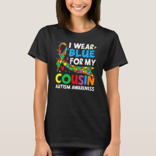 Ik draag blauw voor mijn coole neef/nicht Autisme T-shirt