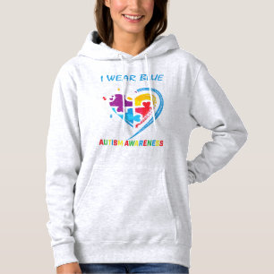 Ik draag blauw voor mijn dochter Autism awareness  Hoodie
