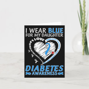 Ik Draag blauw voor mijn dochter Diabetes die zich Kaart
