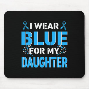Ik Draag blauw voor mijn dochter Diabetes Muismat